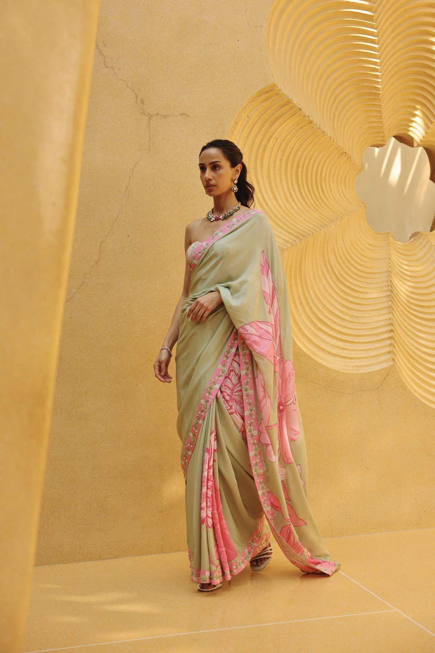 Isabella corset saree set