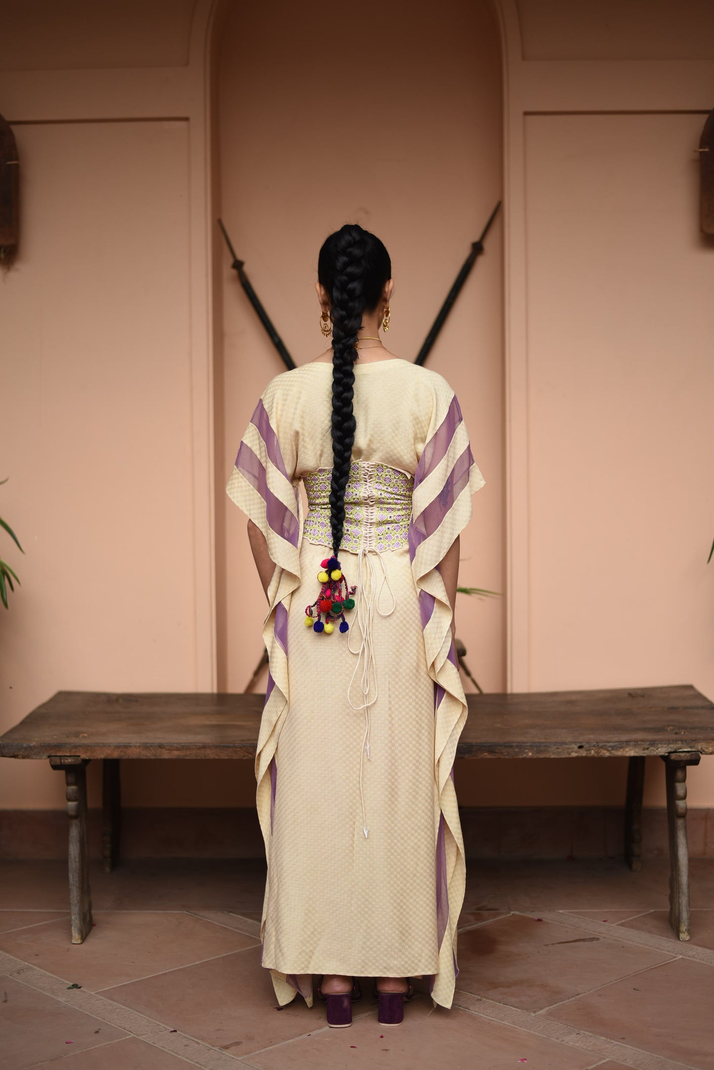 Suf off white kaftaan