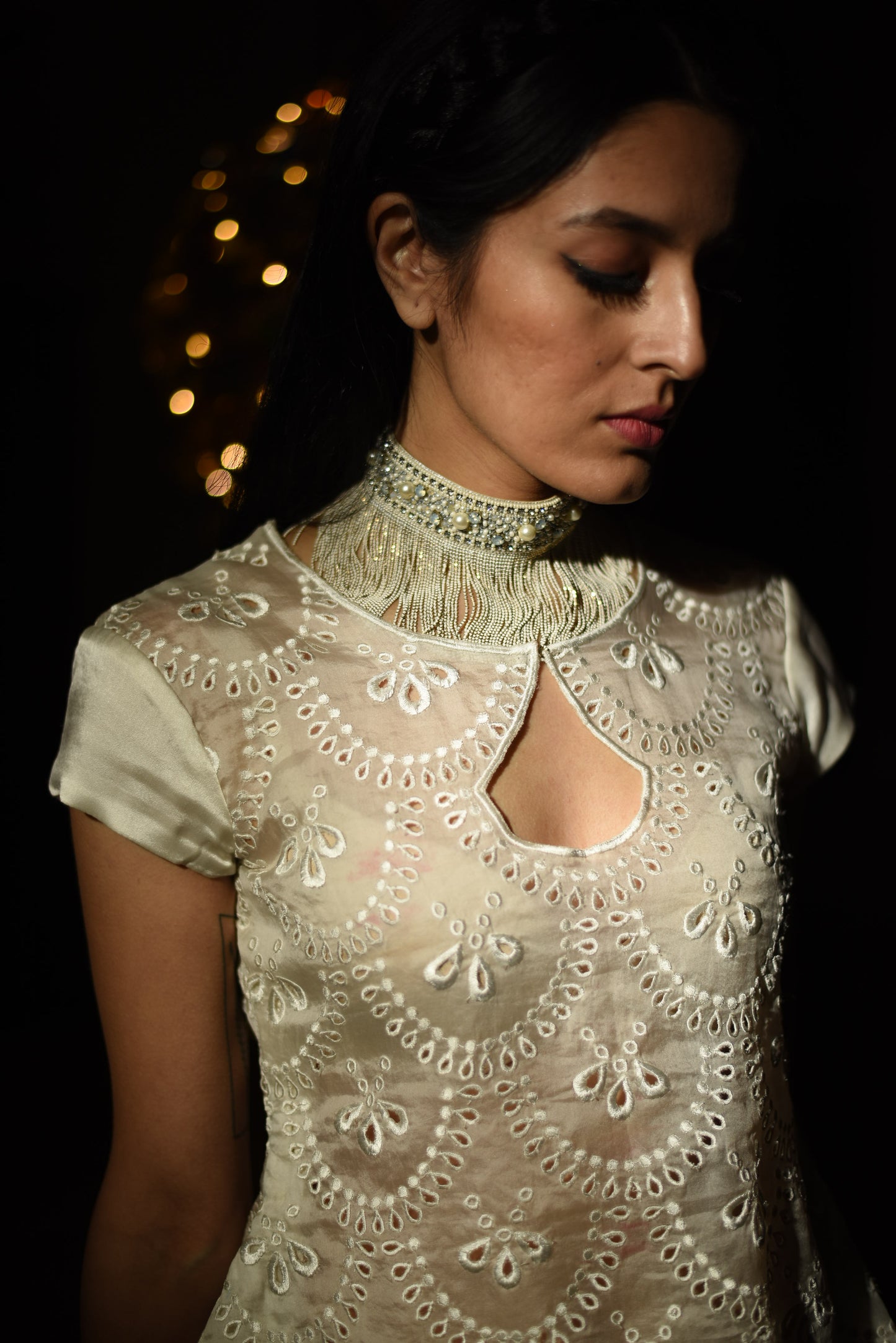 Shifli top and drape skirt
