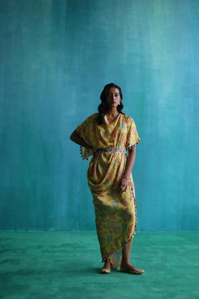 Yellow Gulbahar dress