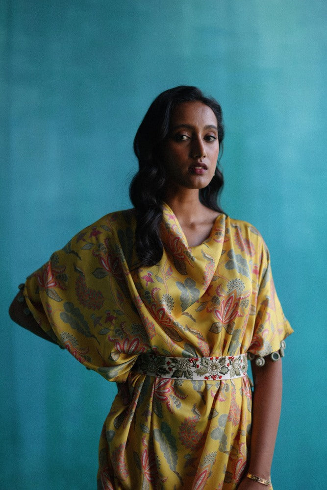 Yellow Gulbahar dress
