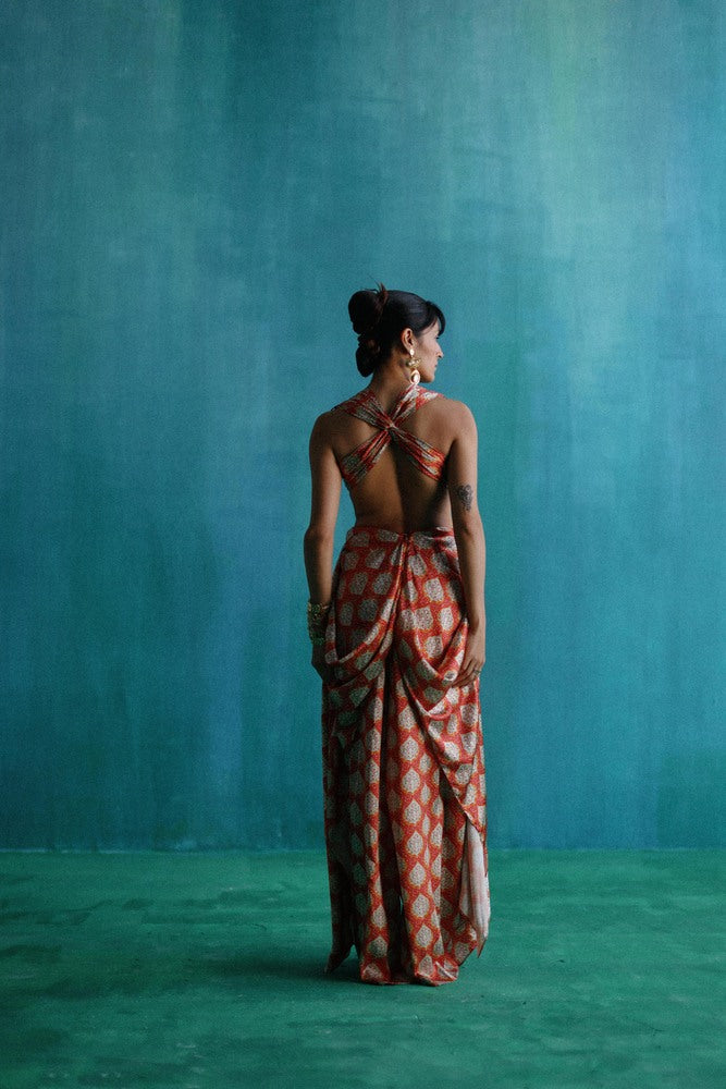 Red khwabeeda dress