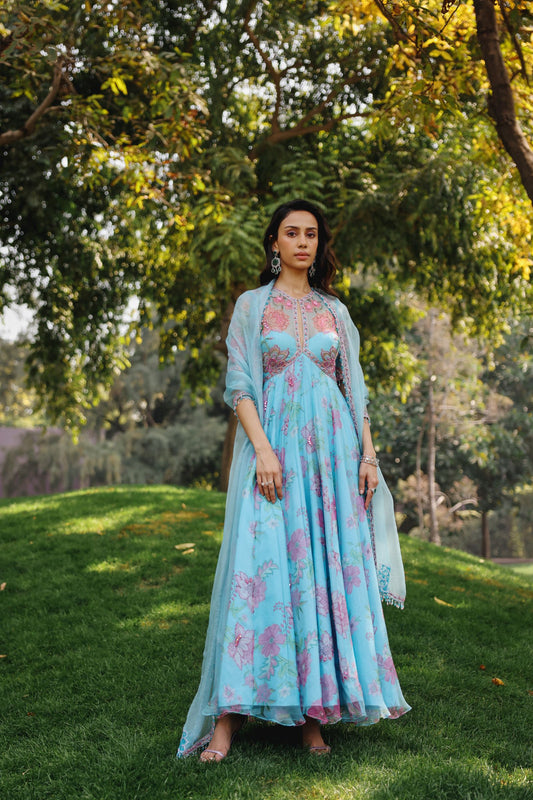 Rasha Anarkali set