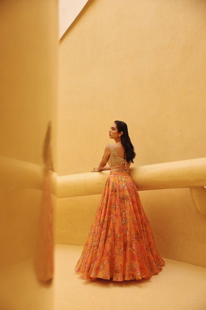 Meera lehenga set