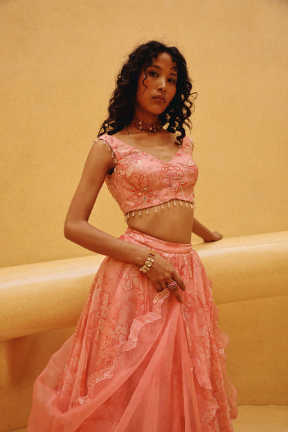 Safa lehenga set