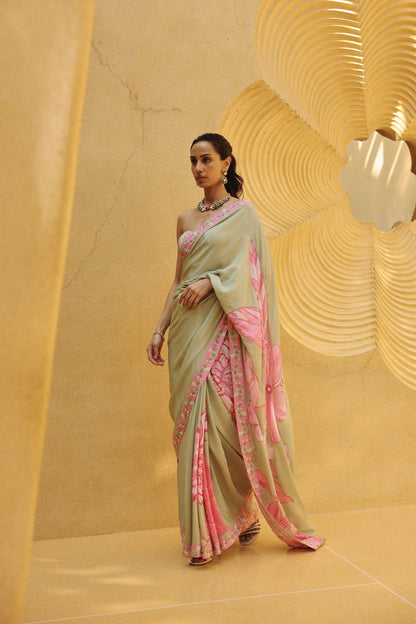 Isabella corset saree set