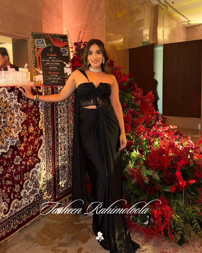 Tashin Rahimtula in our Amour corset drape saree