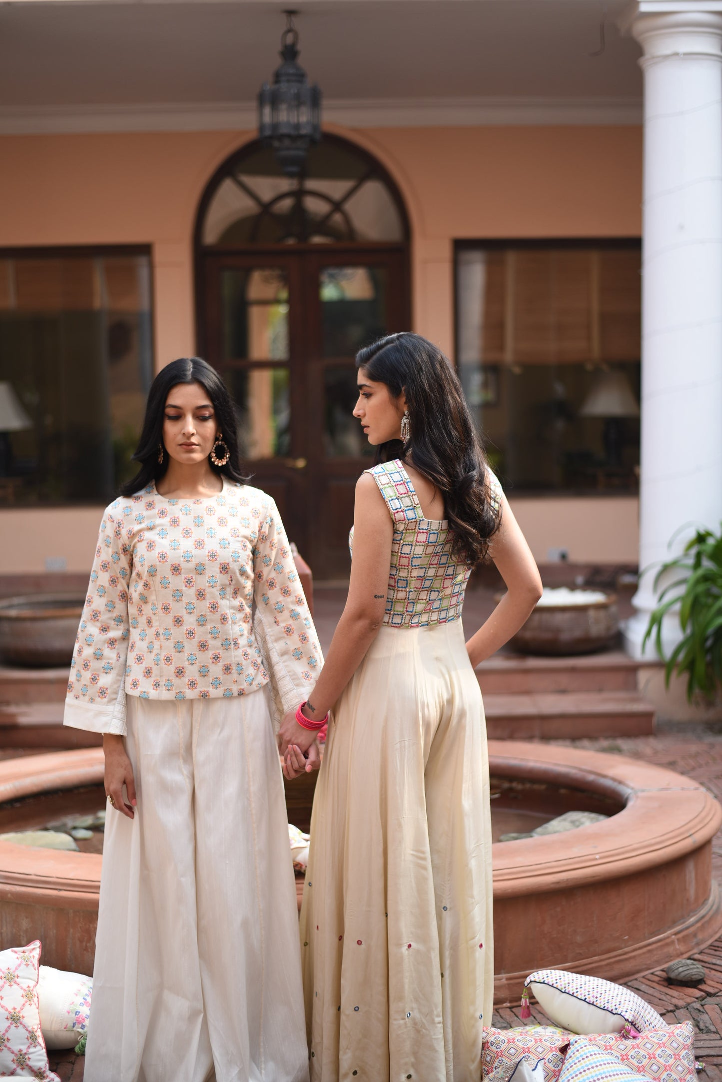 Suf ivory kalidaar set