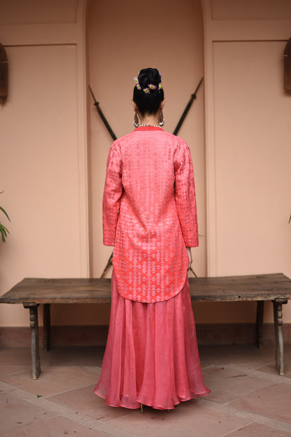 Suf pink sharara set